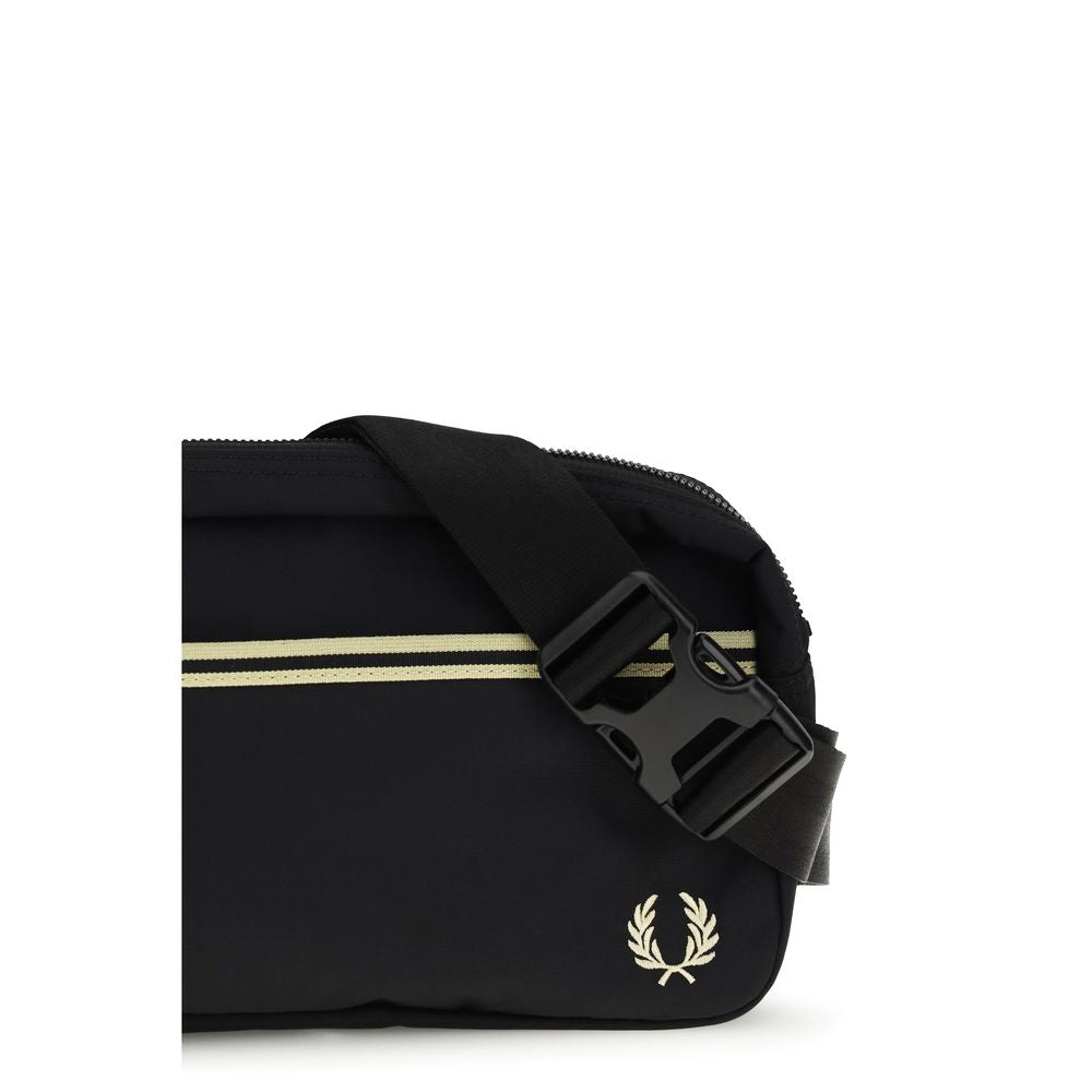 Fred Perry Black Recycled Polyamide Shoulder Bag | Regal Royce