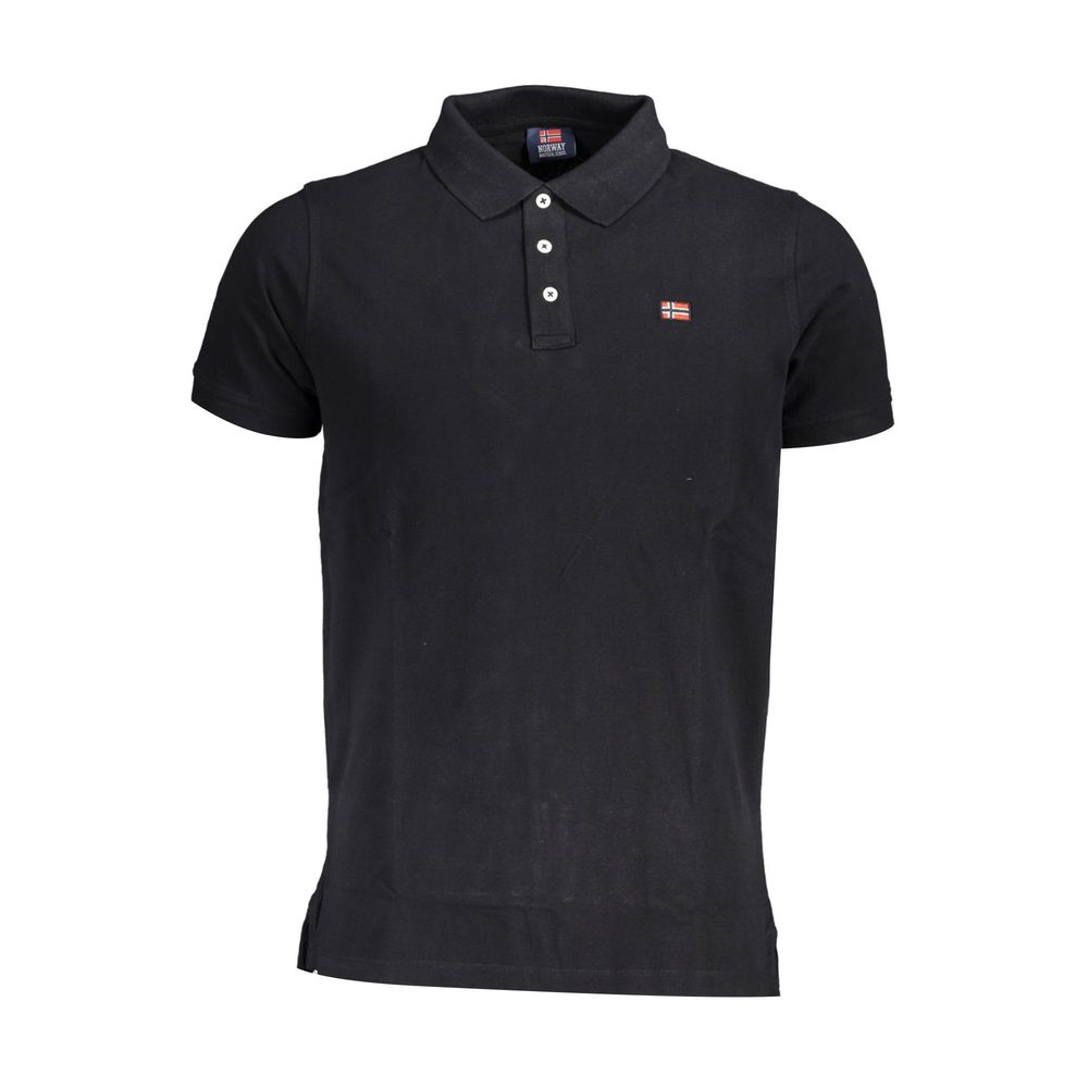Norway 1963 Black Cotton Men Polo Shirt | Regal Royce