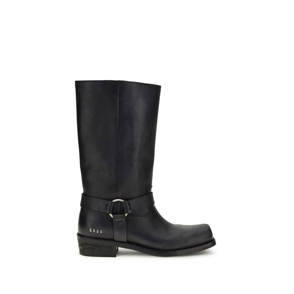 Golden Goose Black Calf Leather Bos Taurus Ankle Boots | Regal Royce
