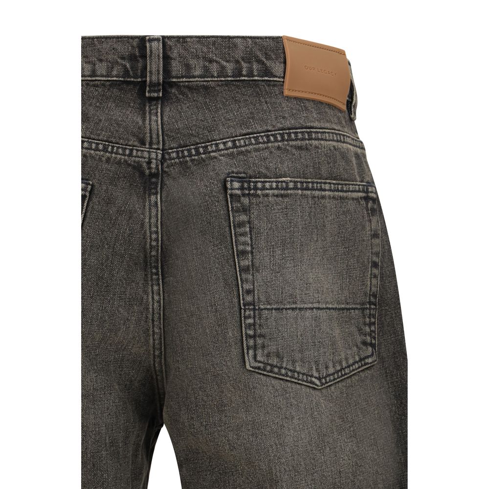 Our Legacy Black Cotton Relaxed Fit Jeans | Regal Royce