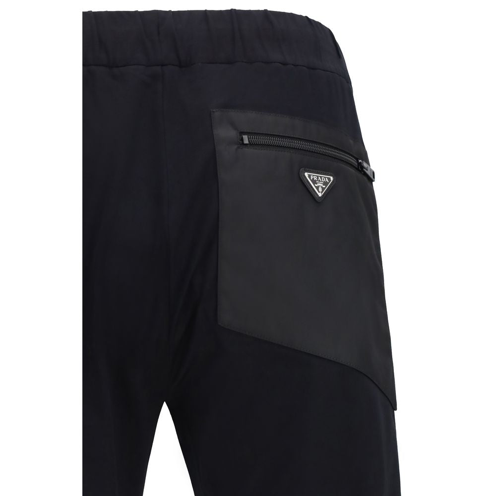 Prada Black Nylon Athletic Pants | Regal Royce