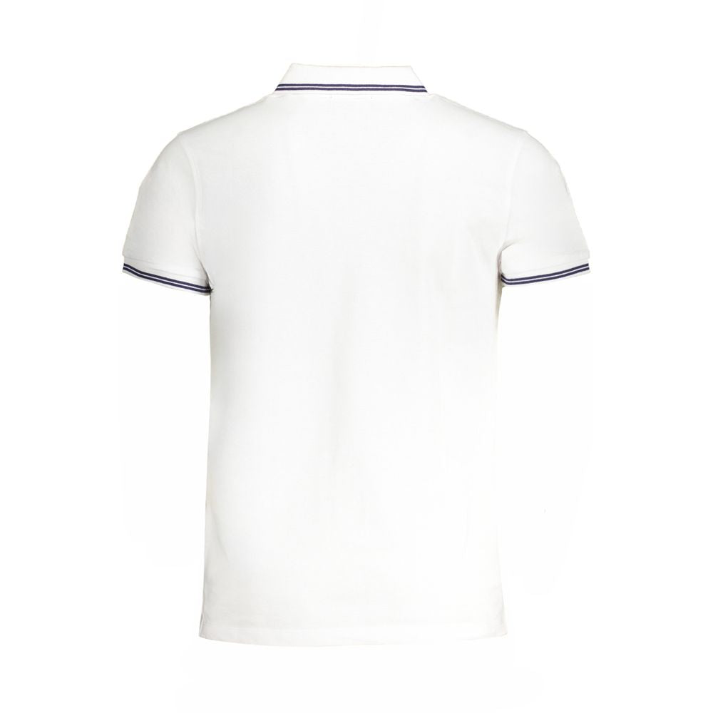 Cavalli Class Bianco Cotton Men Polo | Regal Royce