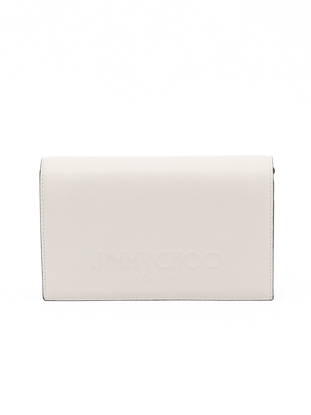 Jimmy Choo White Avenue Leather Shoulder Strap Bag | Regal Royce