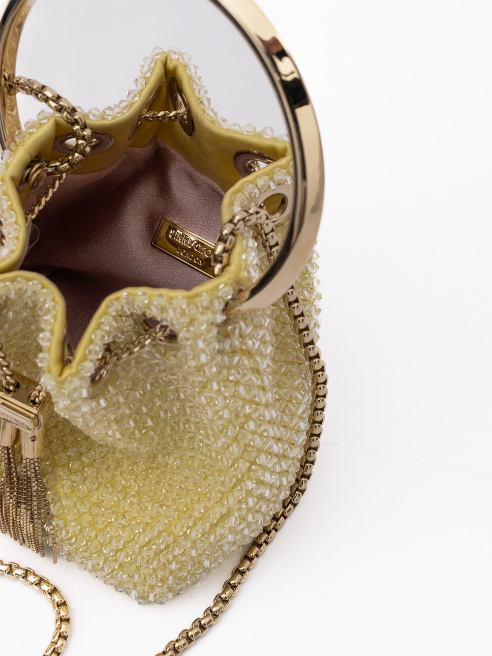 Jimmy Choo Yellow Bon Bon Micro Crystals Bucket | Regal Royce