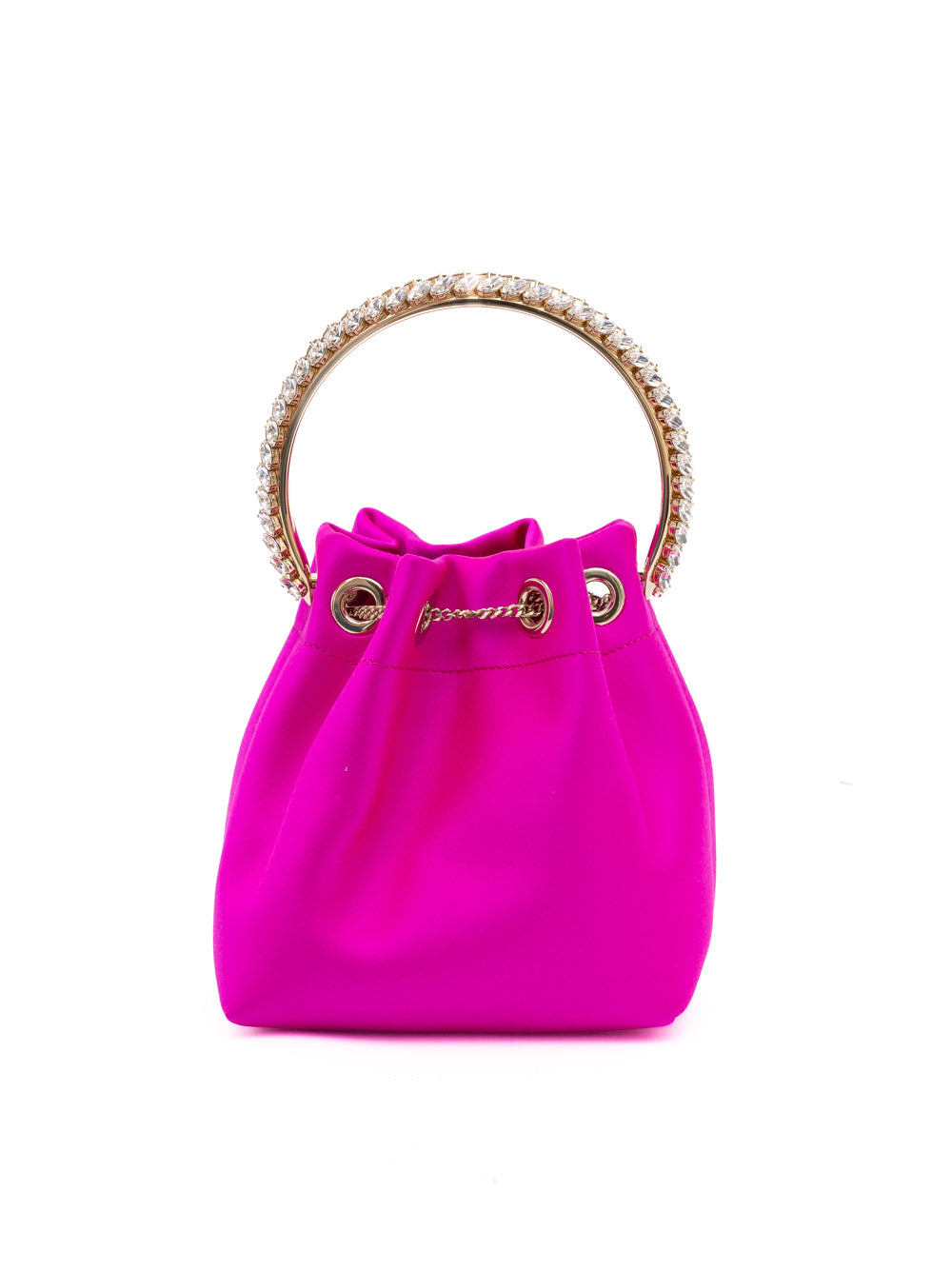 Jimmy Choo Fuchsia Bon Bon Satin Bucket | Regal Royce