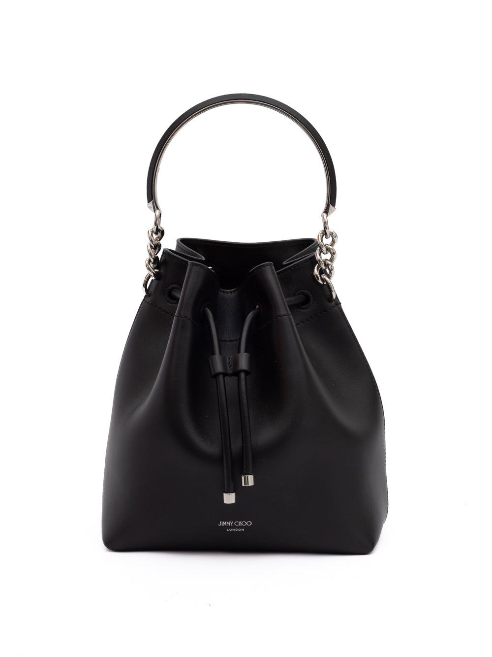 Jimmy Choo Black Bon Bon Leather Bucket | Regal Royce
