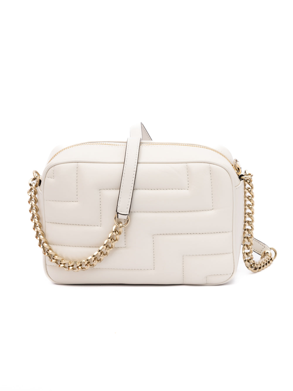 Jimmy Choo White Leather Avenue Camera Crossbody Bag | Regal Royce