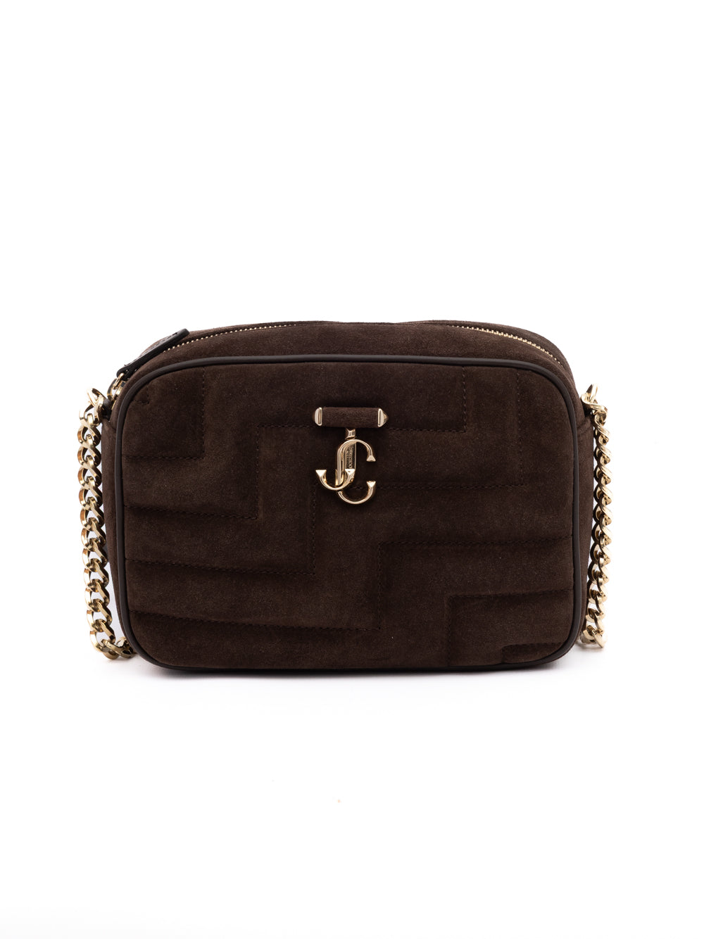 Jimmy Choo Brown Suede Avenue Camera Crossbody Bag | Regal Royce
