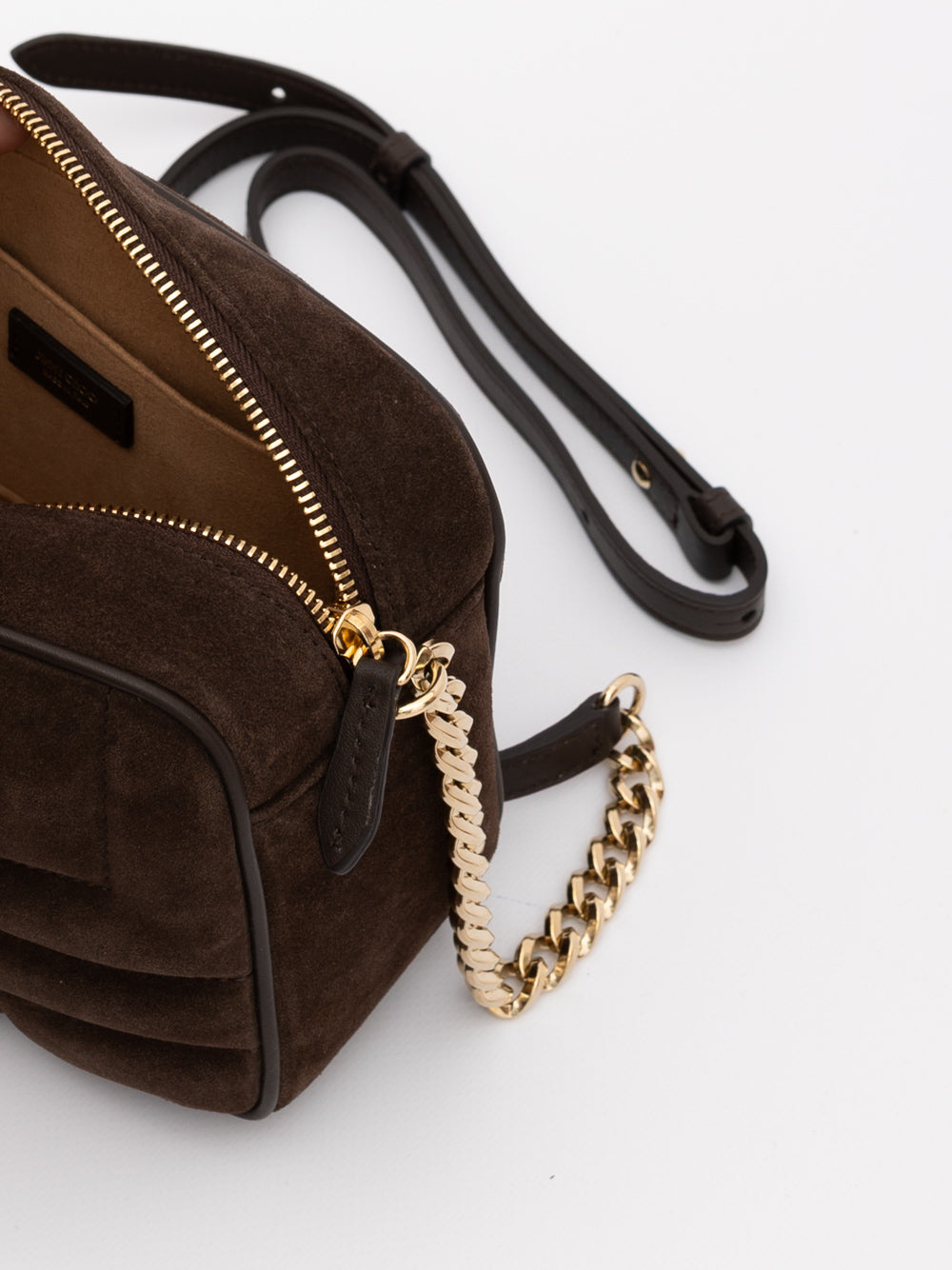 Jimmy Choo Brown Suede Avenue Camera Crossbody Bag | Regal Royce