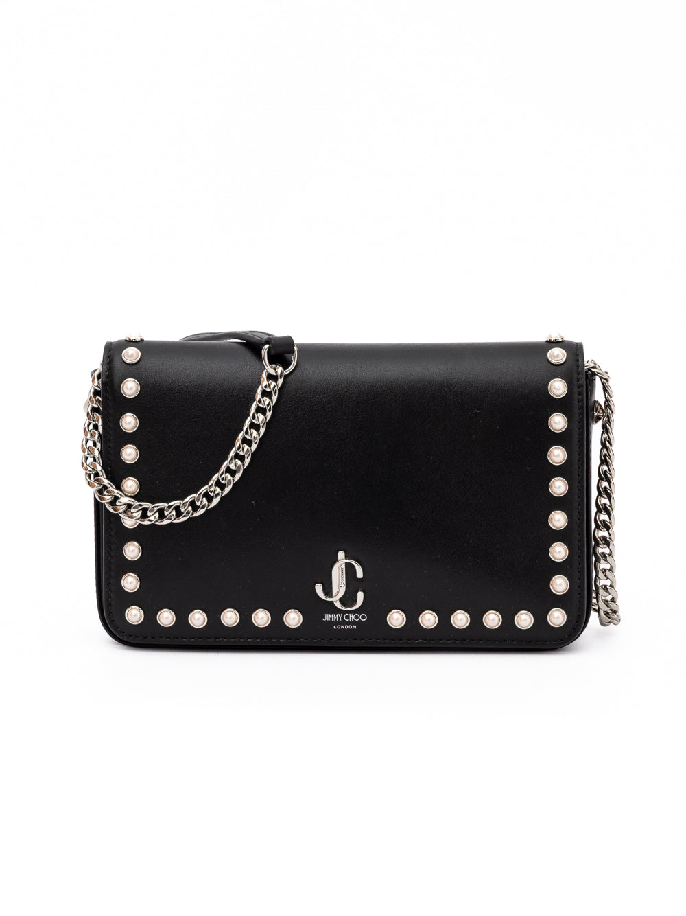 Jimmy Choo Black Leather Crossbody Bag | Regal Royce