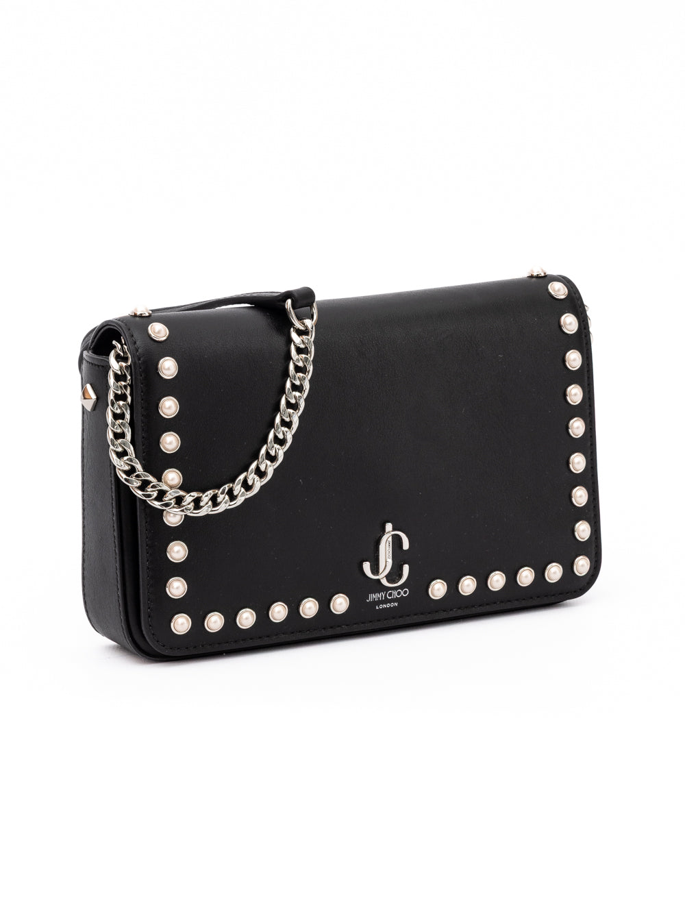 Jimmy Choo Black Leather Crossbody Bag | Regal Royce