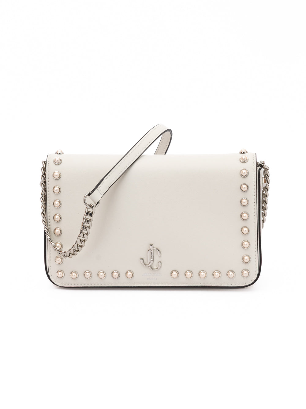 Jimmy Choo White Leather Crossbody Bag | Regal Royce