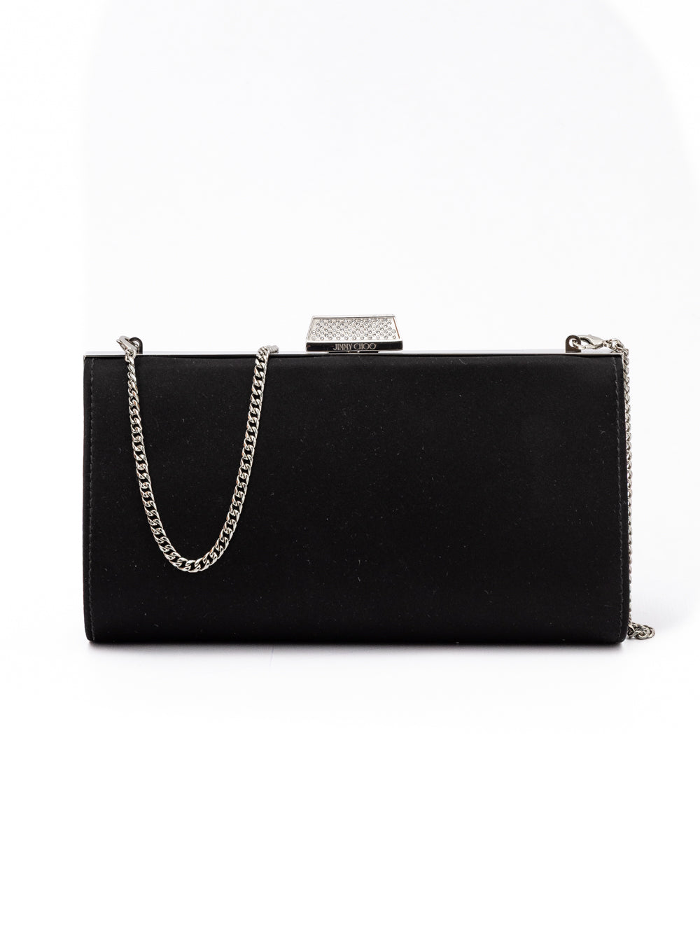 Jimmy Choo Black Satin Crossbody Bag | Regal Royce