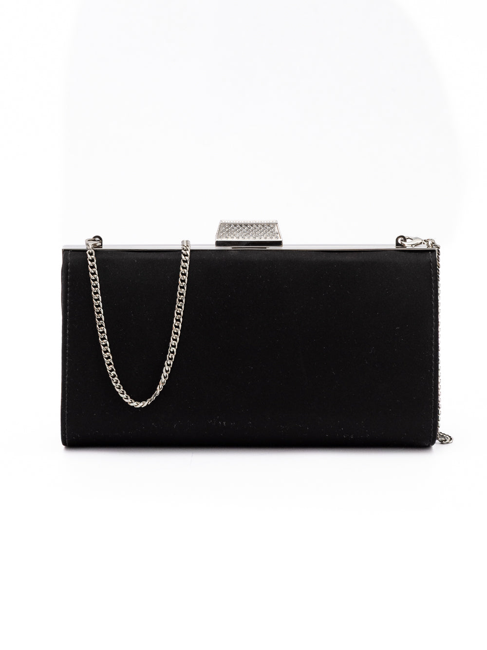 Jimmy Choo Black Satin Crossbody Bag | Regal Royce