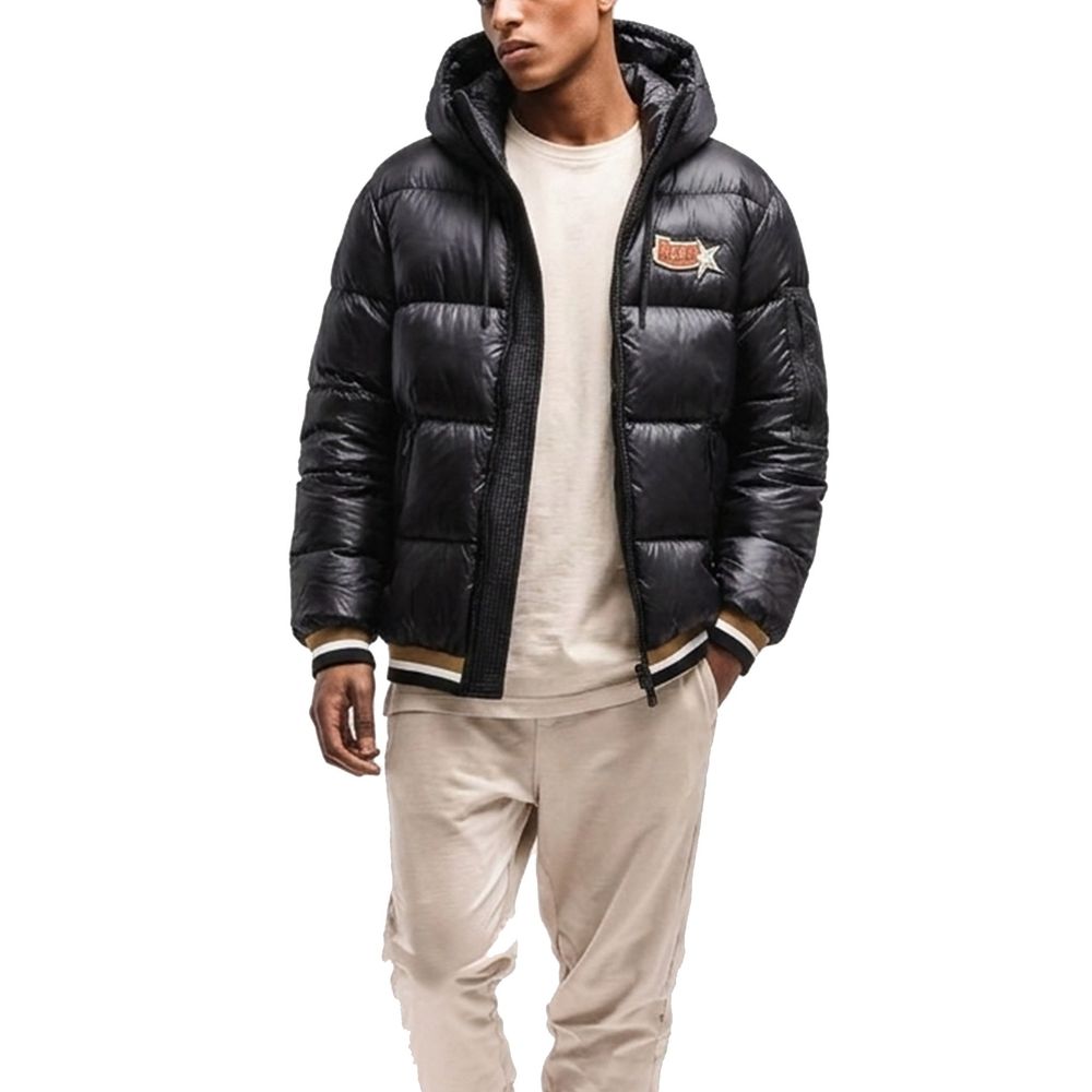 Herno Black Polyamide Bomber | Regal Royce