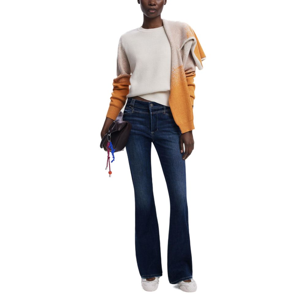 Desigual Beige Viscose Sweatshirt | Regal Royce