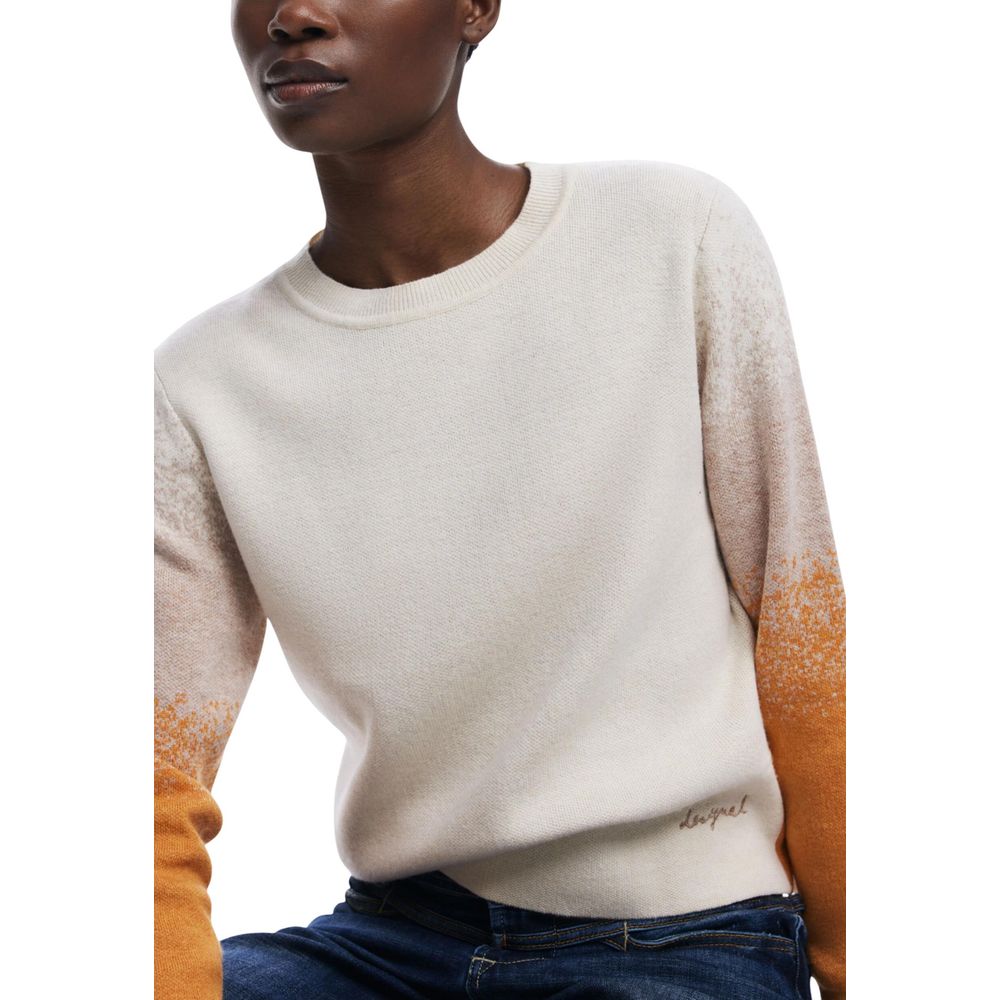 Desigual Beige Viscose Sweatshirt | Regal Royce