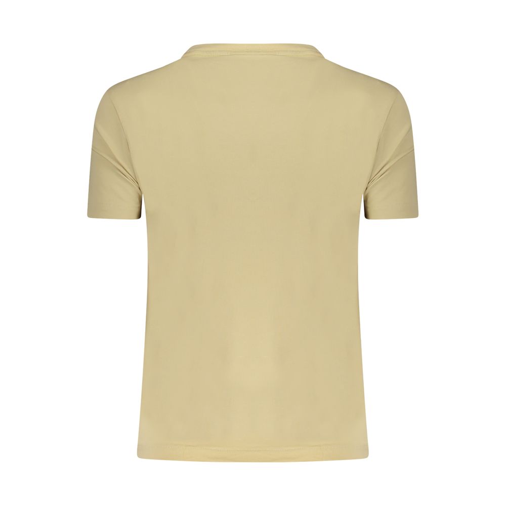 Desigual Beige Cotton Women T-Shirt | Regal Royce