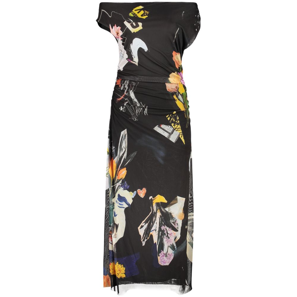 Desigual Black Viscosa Women Dress | Regal Royce
