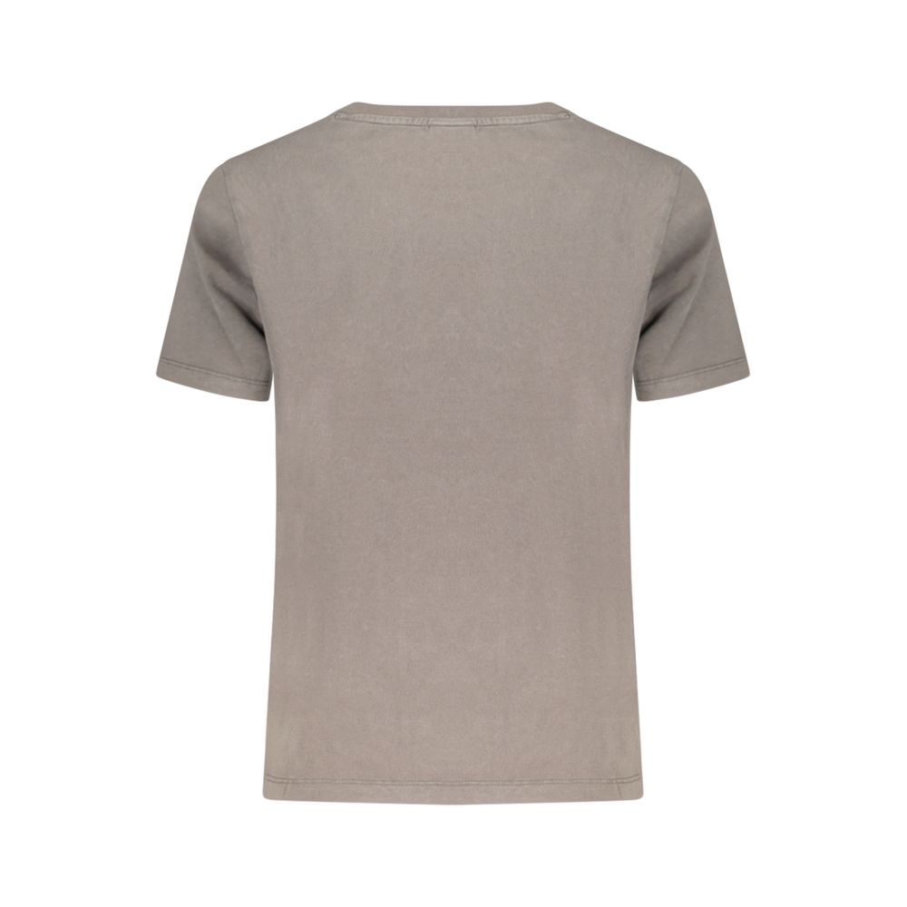 Desigual Grigio Cotton Women T-Shirt | Regal Royce