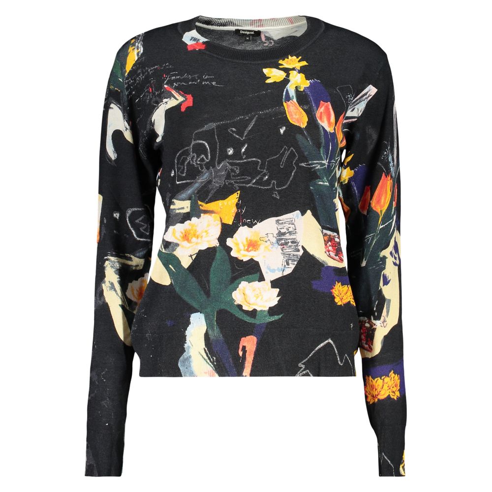 Desigual Black Viscose Women's Sweater | Regal Royce
