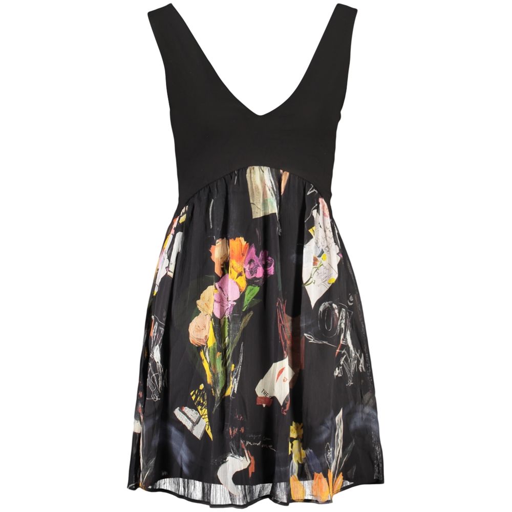 Desigual Black Polyester Women Dress | Regal Royce
