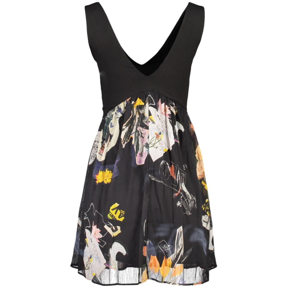 Desigual Black Polyester Women Dress | Regal Royce