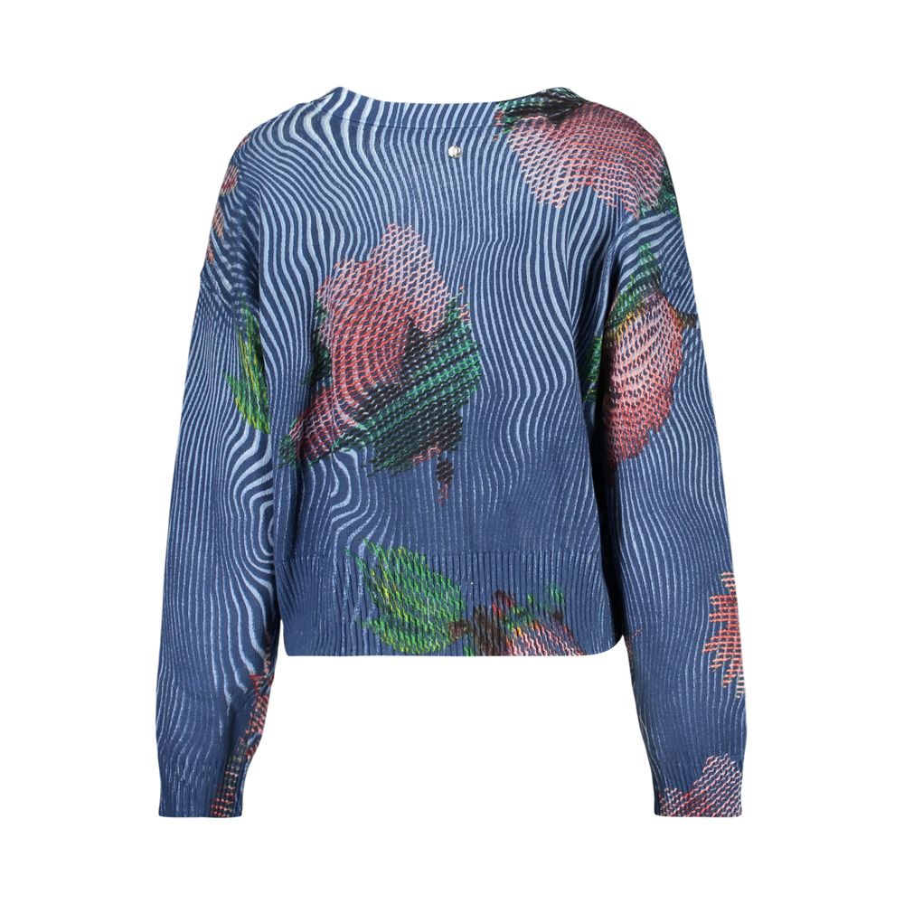 Desigual Blue Cotton Womens Cardigan | Regal Royce