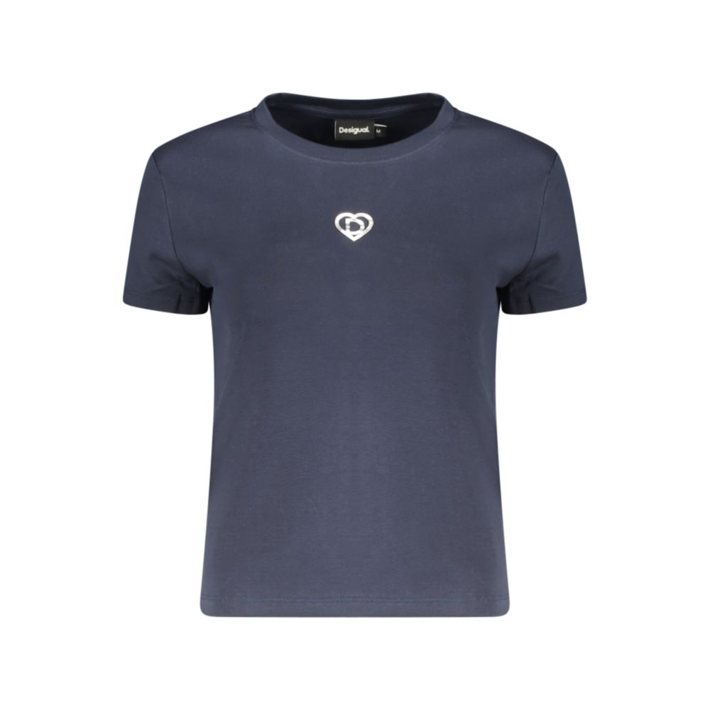Desigual Blue Cotton Women's T-Shirt | Regal Royce