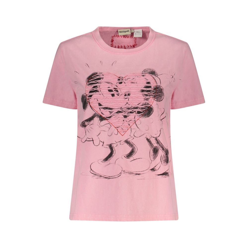 Desigual Rosa Cotton Women T-Shirt | Regal Royce