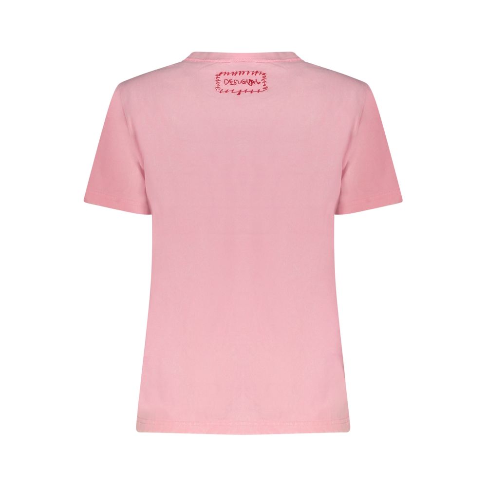 Desigual Rosa Cotton Women T-Shirt | Regal Royce