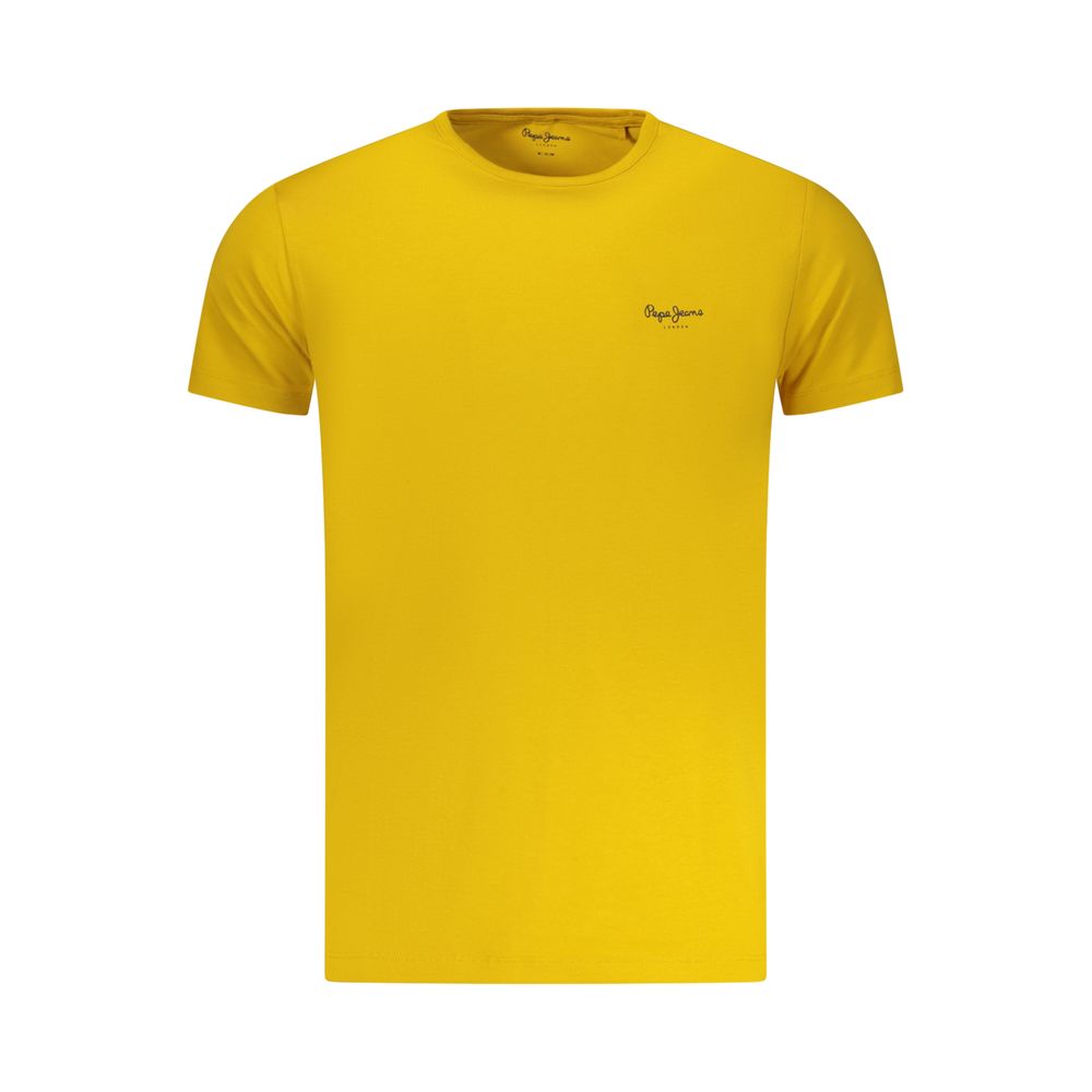 Pepe Jeans Giallo Cotton Men's T-Shirt | Regal Royce