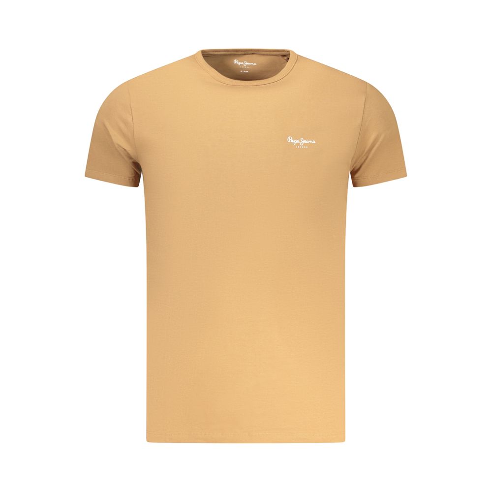 Pepe Jeans Marrone Cotton Men T-Shirt | Regal Royce