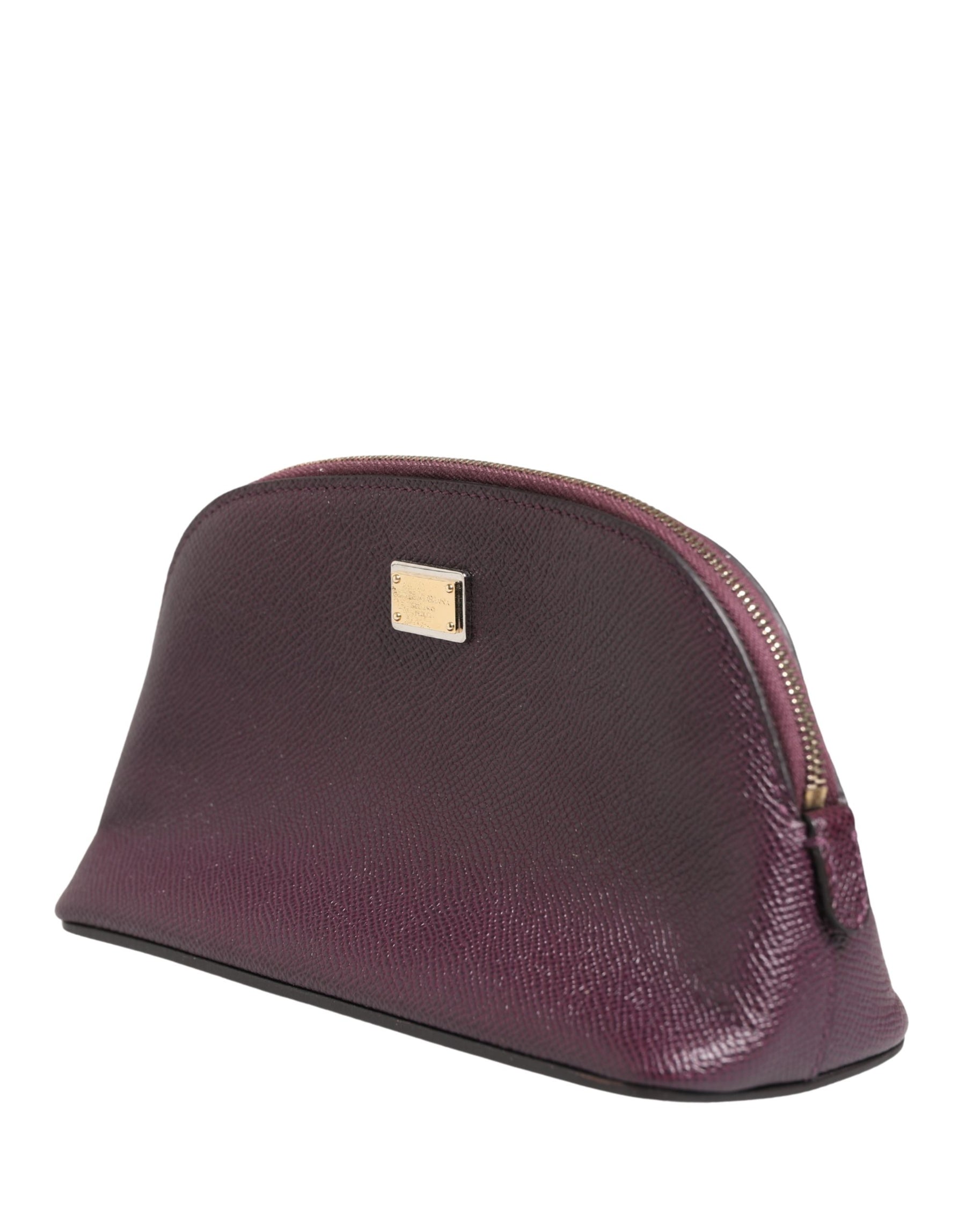 Dolce & Gabbana Dark Purple Leather DG Logo Zip Around Hand Purse Wallet | Regal Royce