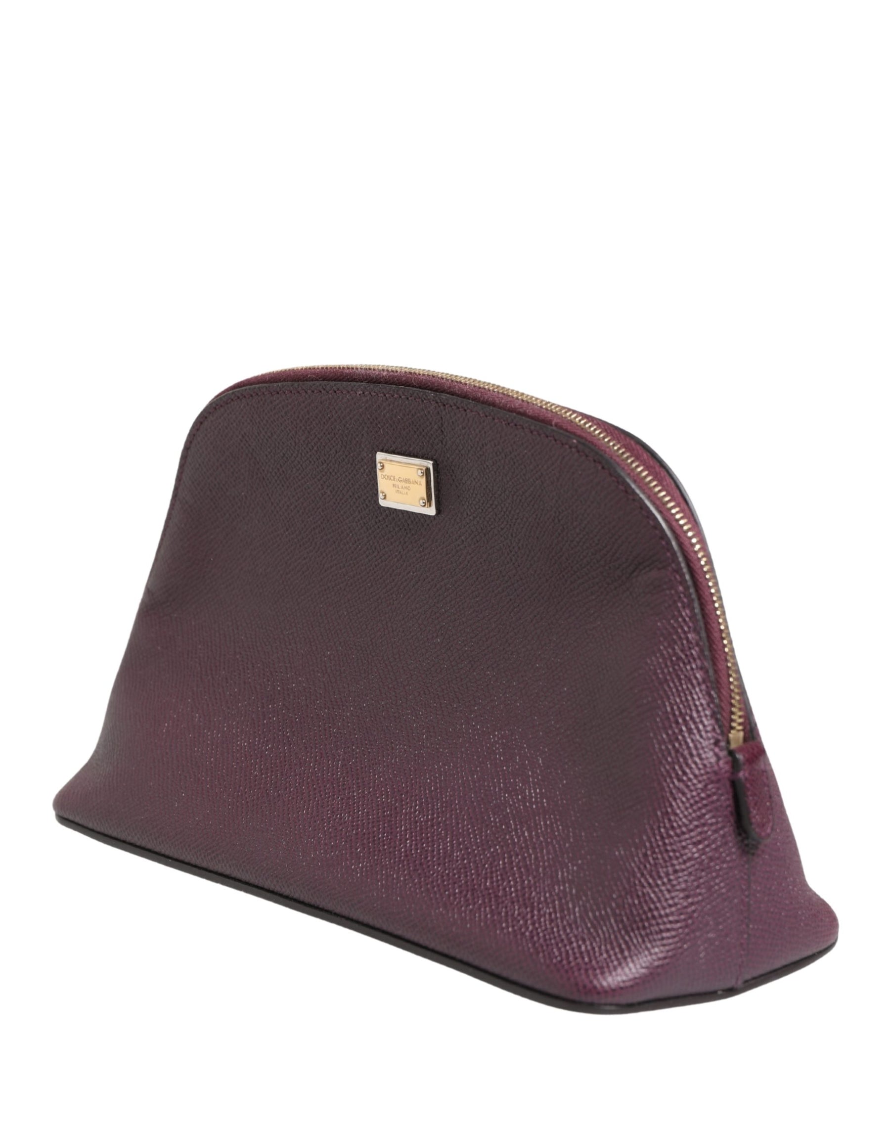 Dolce & Gabbana Dark Purple Leather DG Logo Zip Around Hand Purse Wallet | Regal Royce