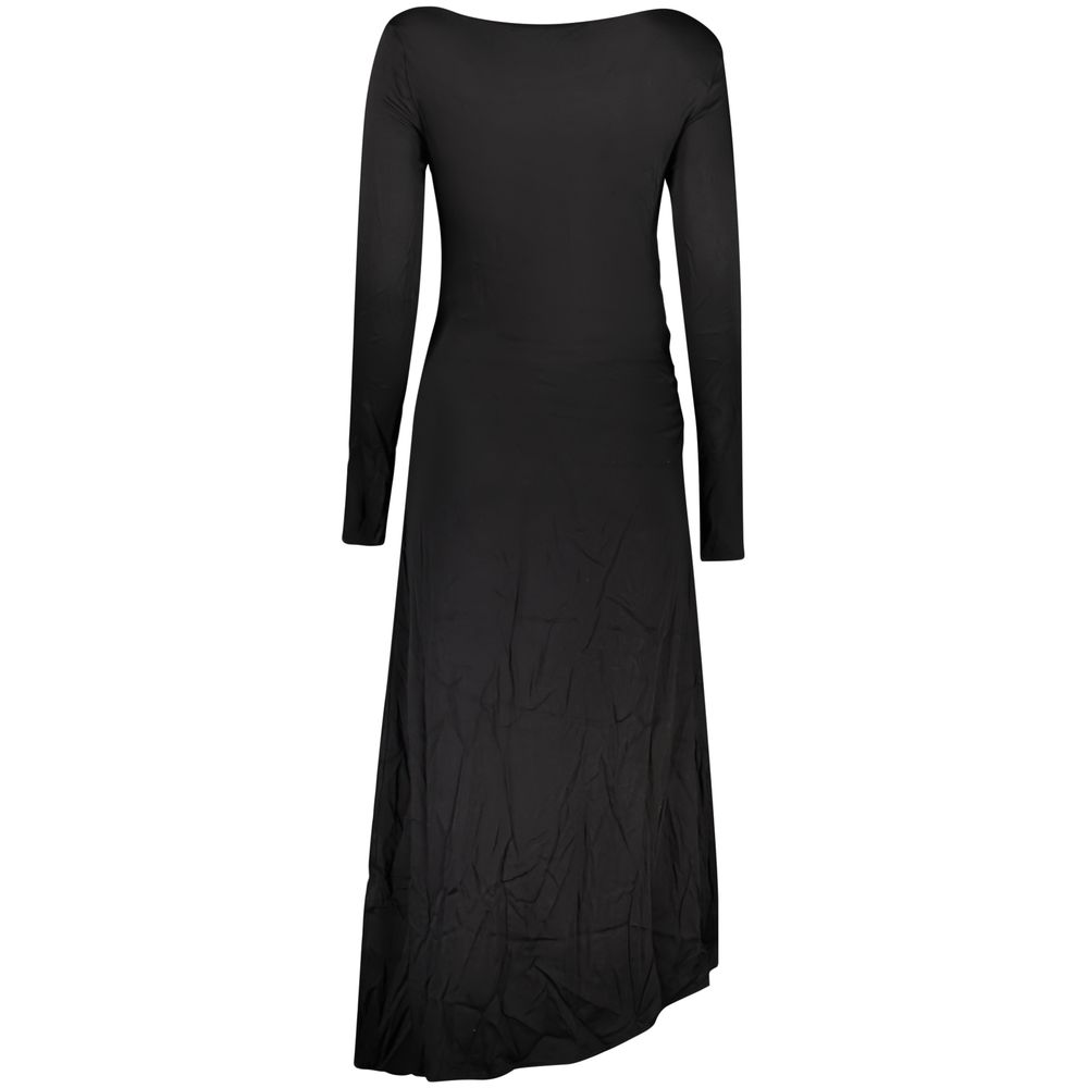 Desigual Black Viscose Women Dress | Regal Royce