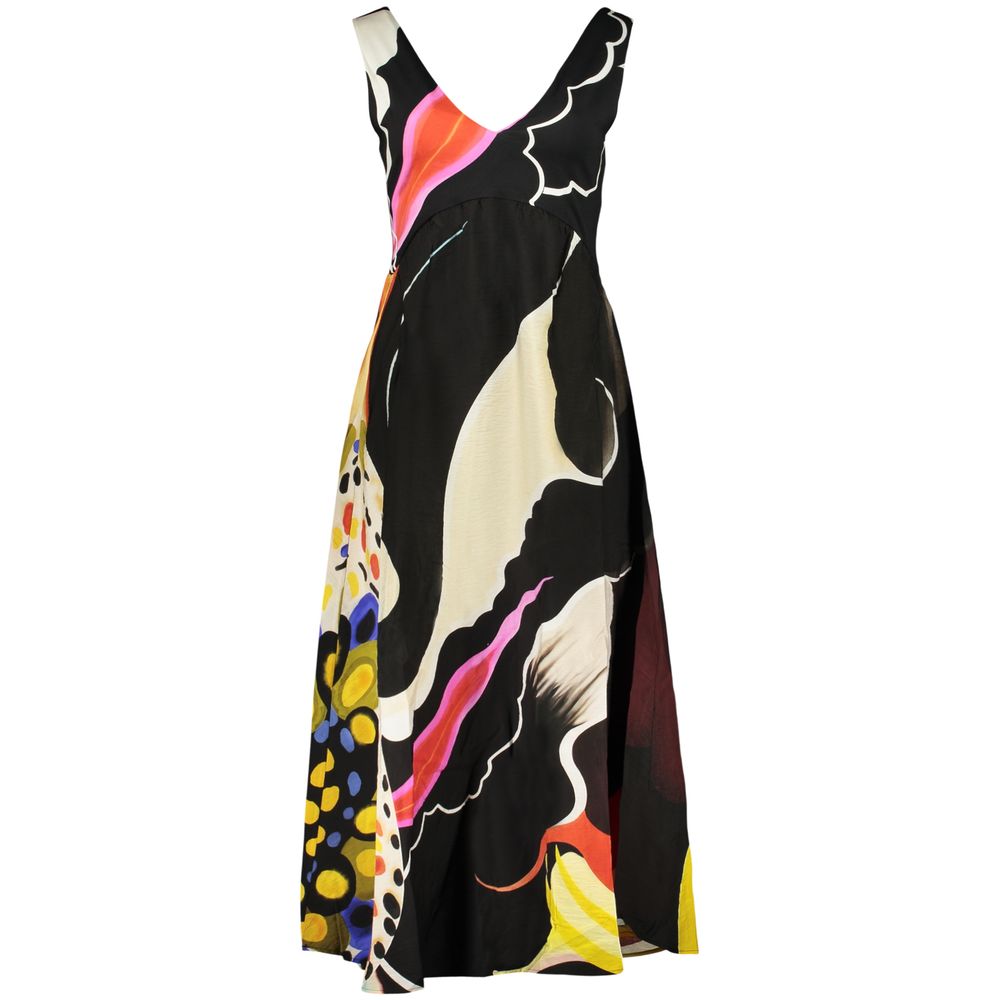 Desigual Black Viscose Women's Dress | Regal Royce