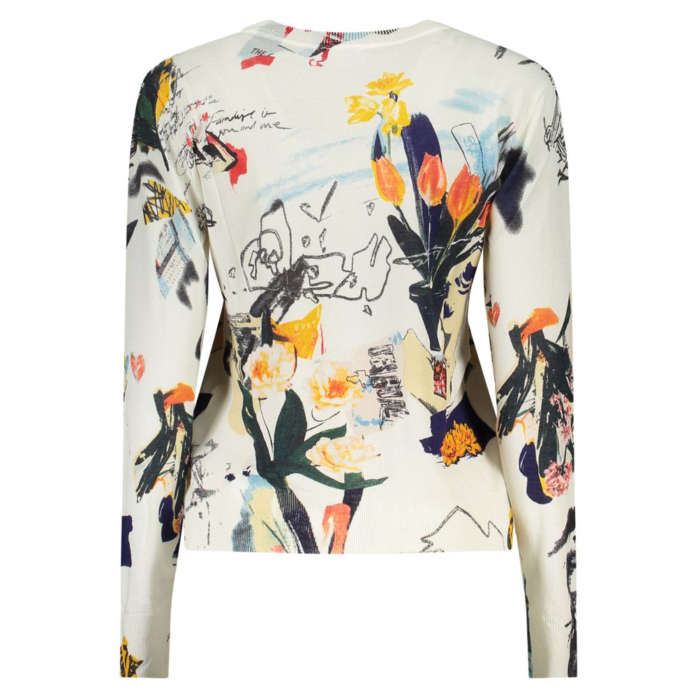 Desigual White Viscosa Women T-Shirt | Regal Royce
