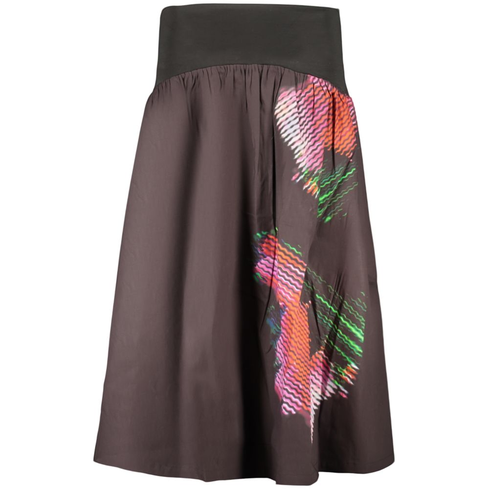 Desigual Black Cotton Women Skirt | Regal Royce