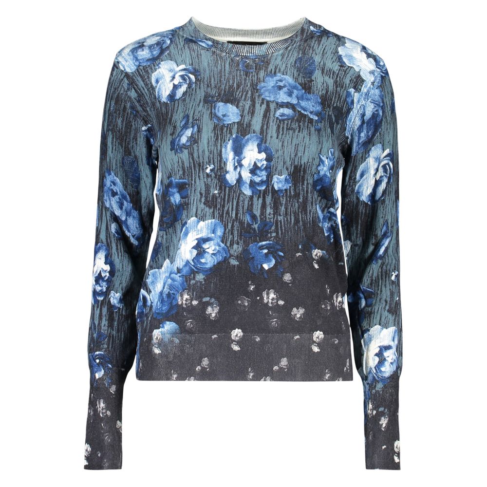 Desigual Blue Viscosa Women Sweater | Regal Royce