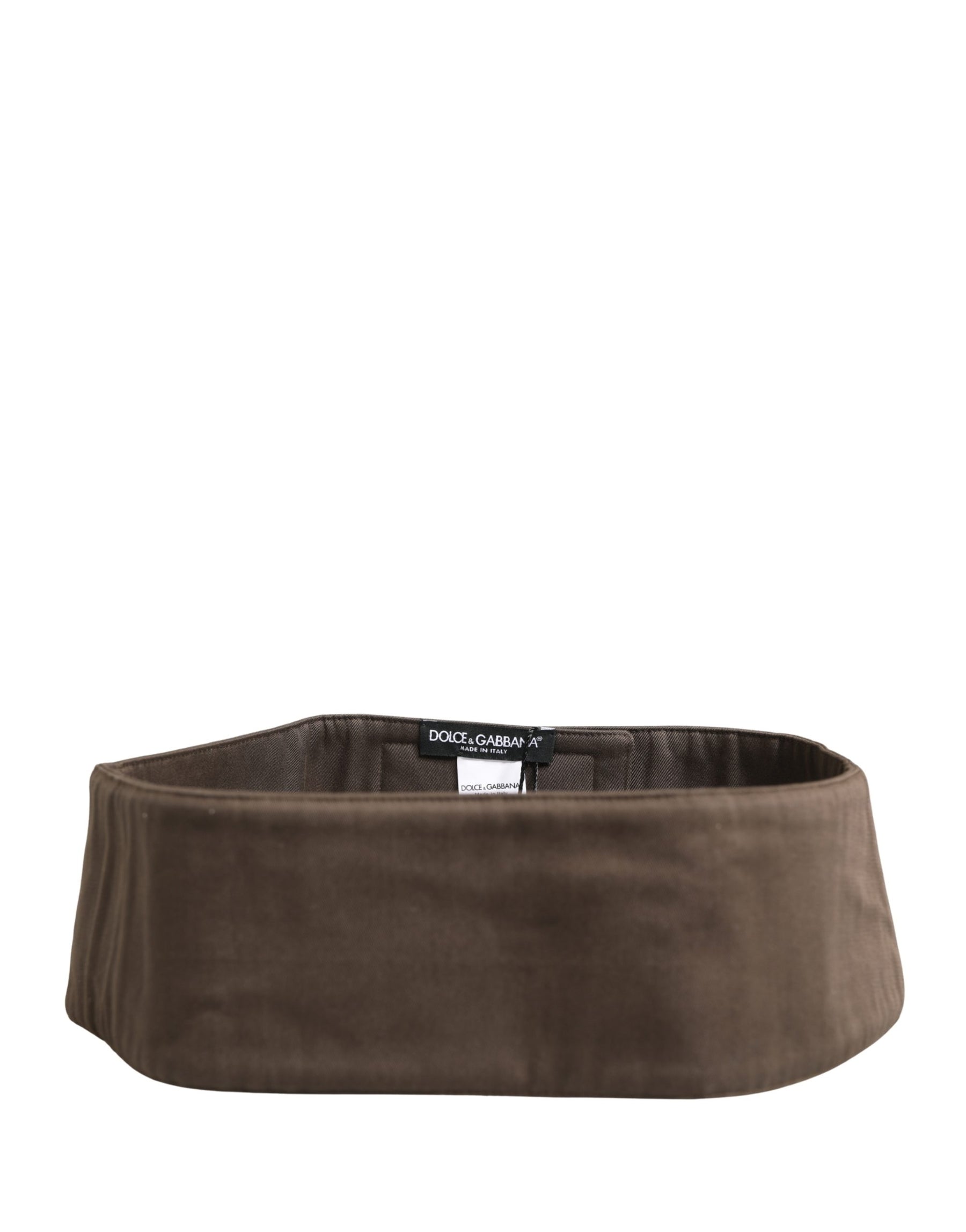 Dolce & Gabbana Brown Viscose Wide Belt Waist Cummerband Men | Regal Royce