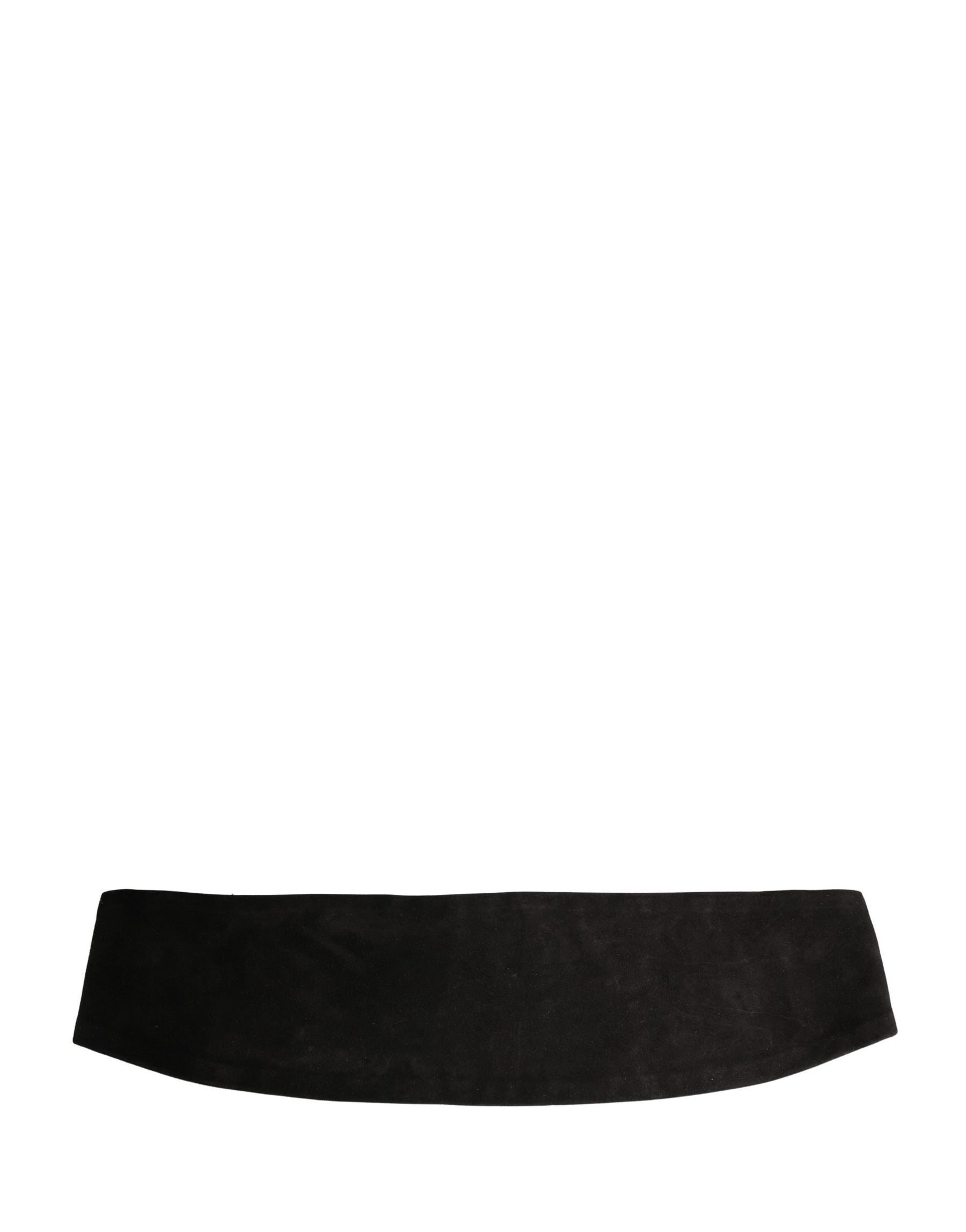 Dolce & Gabbana Black Velvet Wide Belt Waist  Cummerband Men | Regal Royce