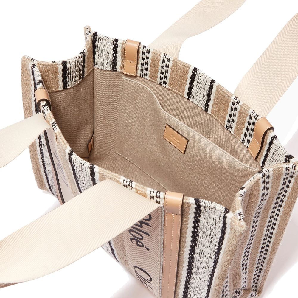 Chloé Beige Linen Tote Bag | Regal Royce