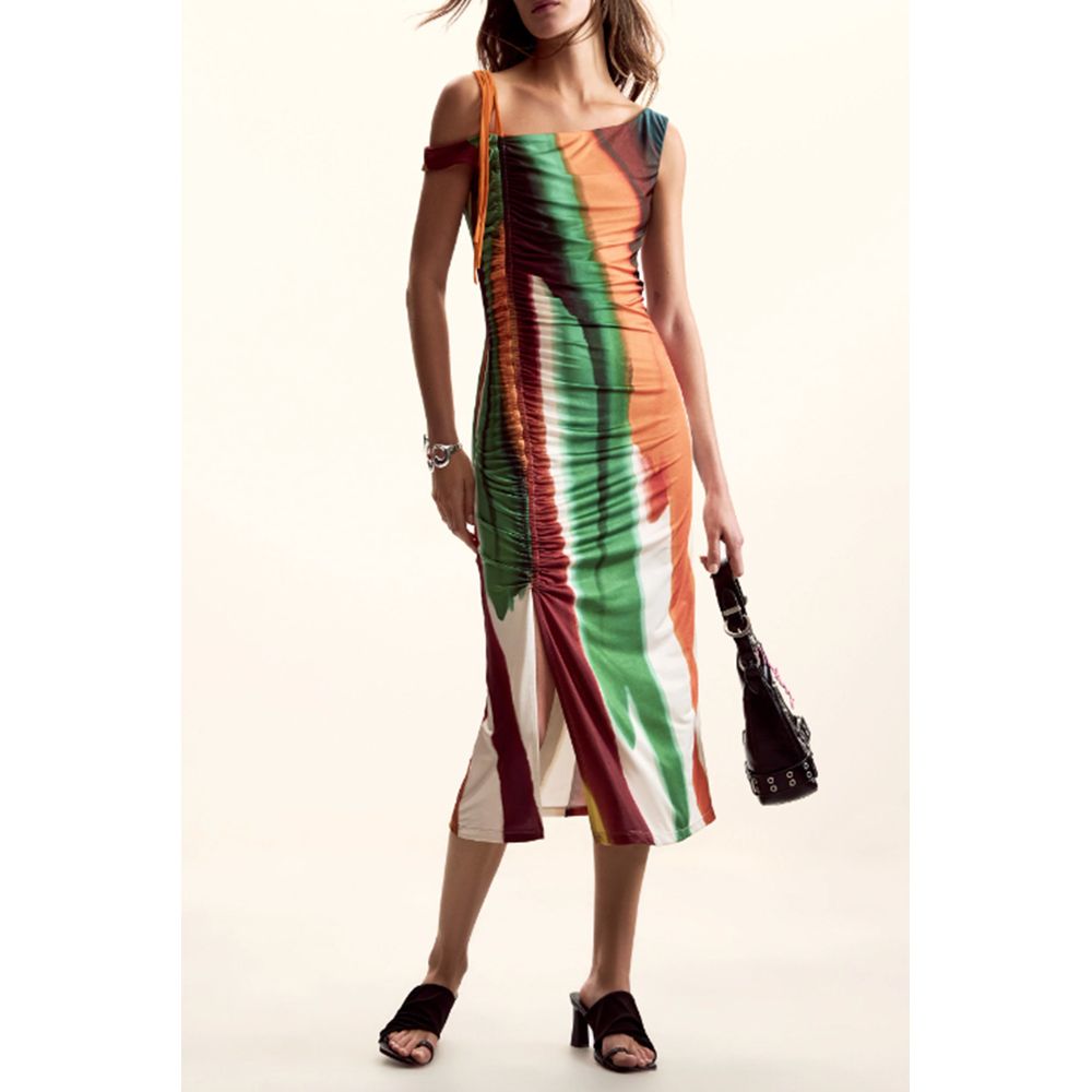 Desigual Marrone Polyester Women Dress | Regal Royce