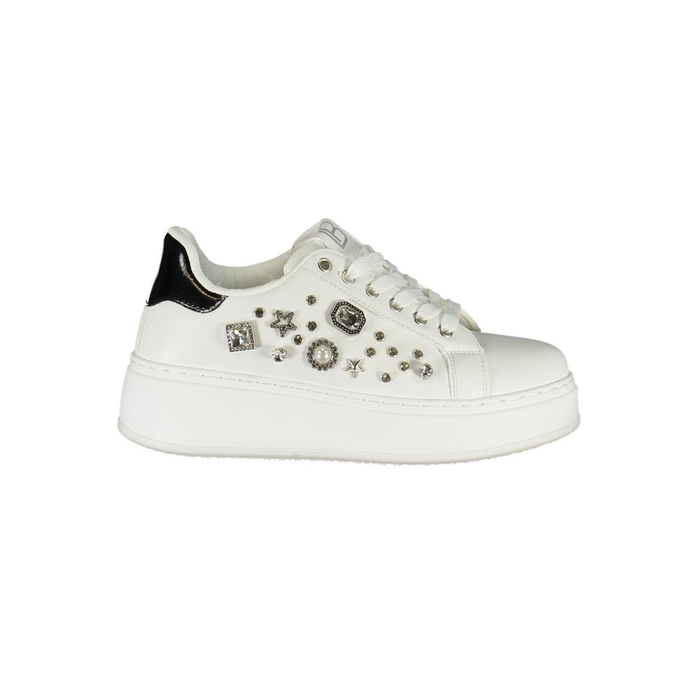 Laura Biagiotti White Polyurethane Women Sneaker | Regal Royce
