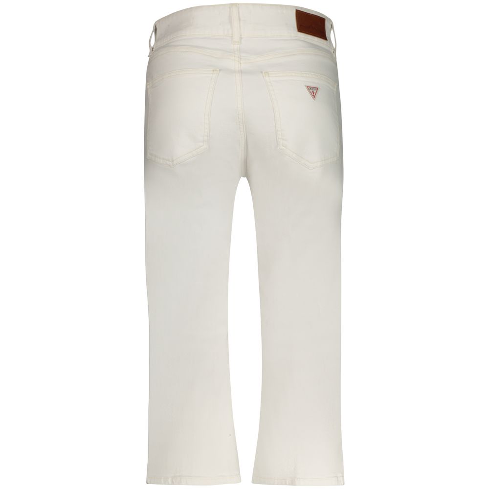 Guess Jeans Bianco Cotton Women Capri | Regal Royce