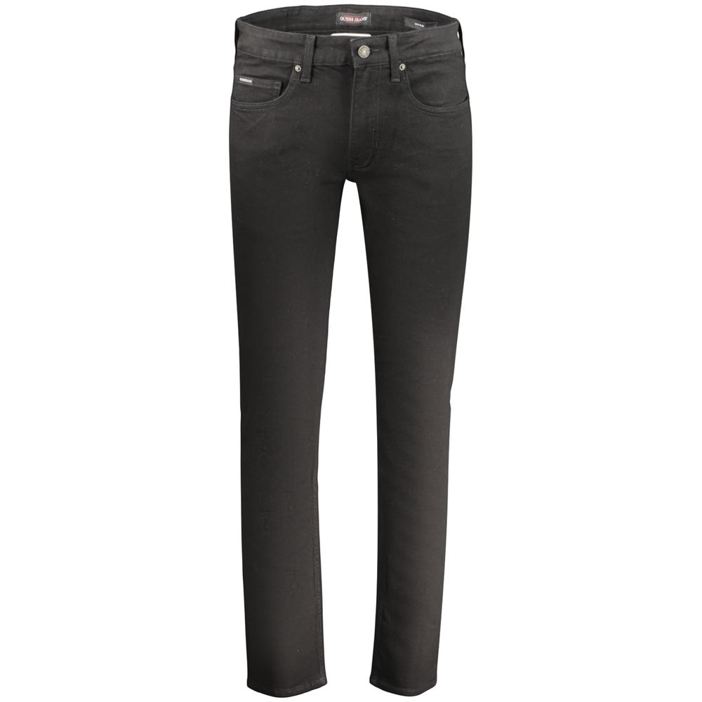 Guess Jeans Black Cotton Mens Jeans | Regal Royce