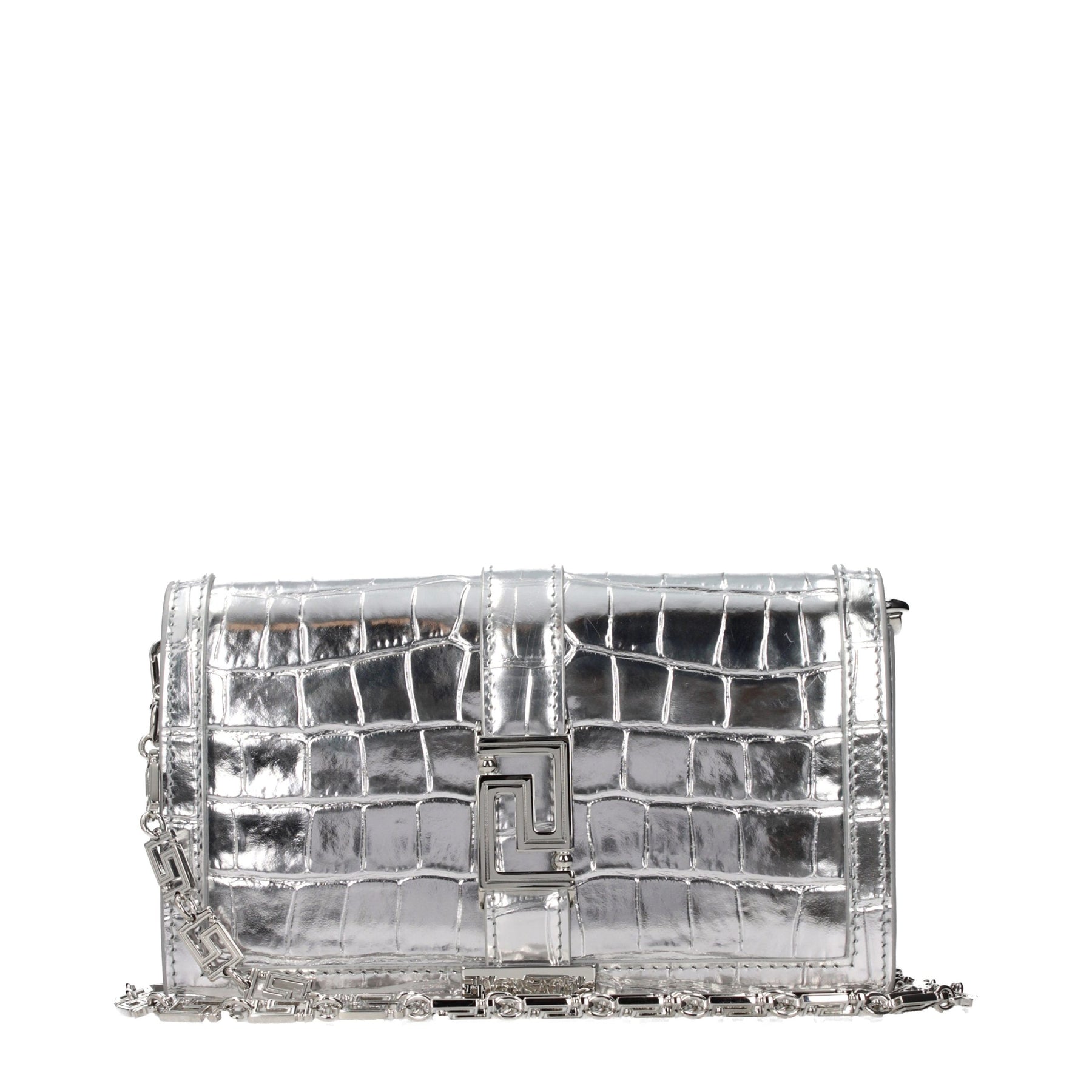 Versace Gray Leather Crossbody Bag | Regal Royce