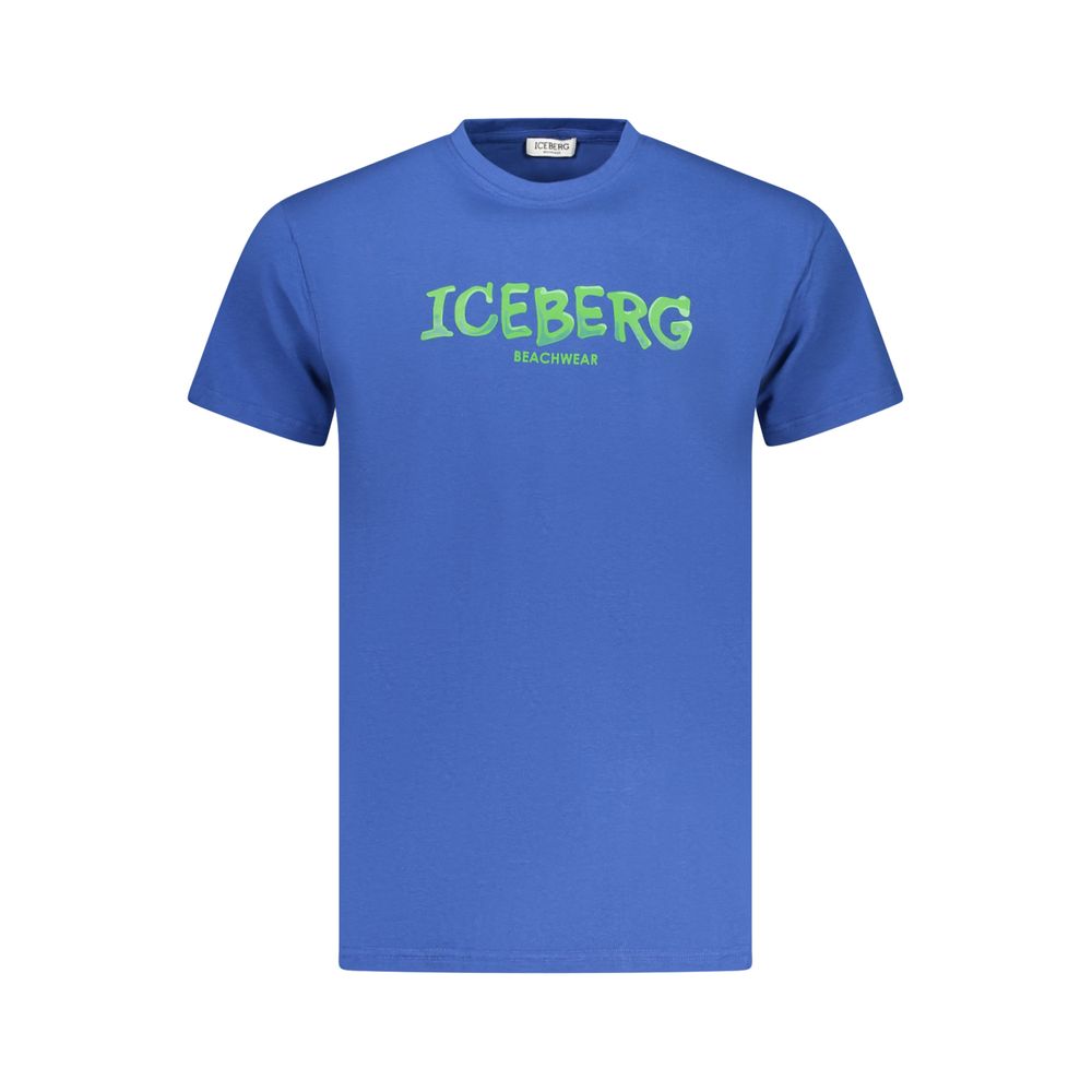 Iceberg Blue Cotton Men's T-Shirt | Regal Royce