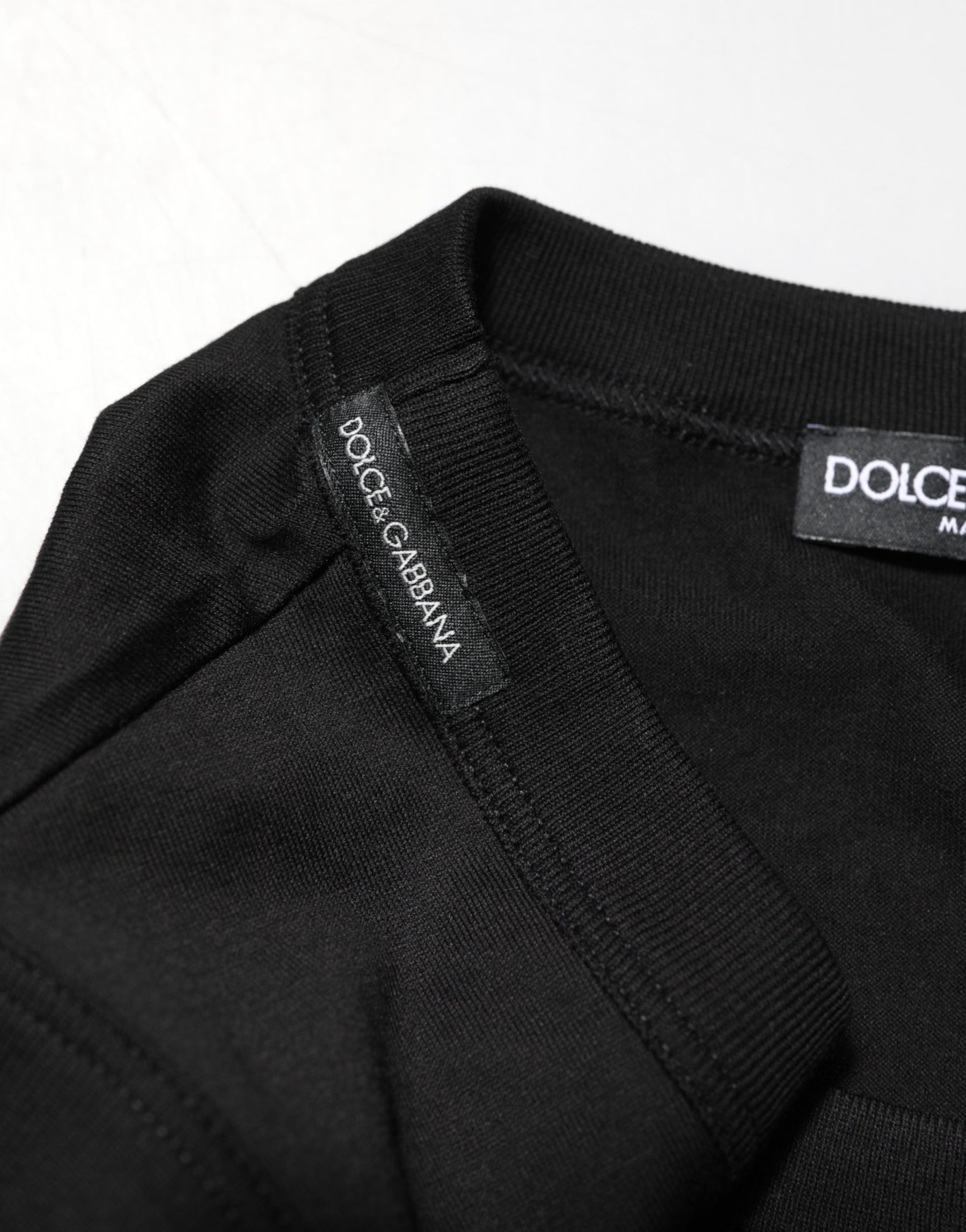 Dolce & Gabbana Black Cotton Sleeveless Men Tank Top T-shirt | Regal Royce